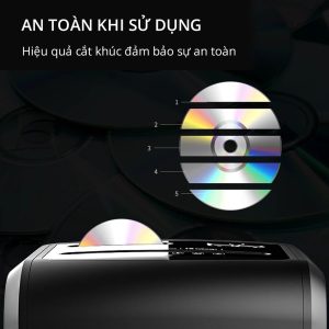 máy hủy tài liệu hủy được CD, thẻ nhựa