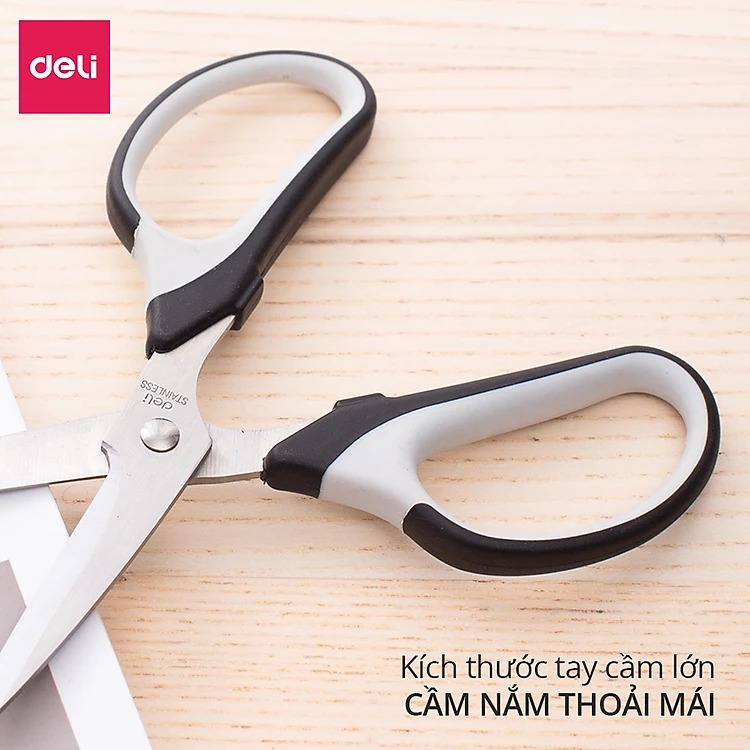 kéo cắt giấy Deli E6001