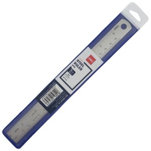 Thước kẻ sắt 20cm Deli 8462