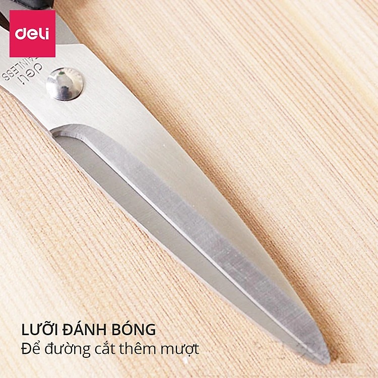 kéo thép không gỉ Deli E6001