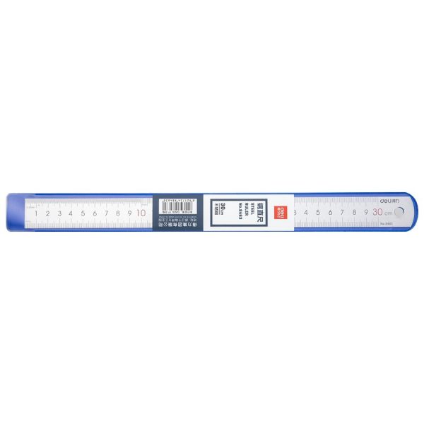 thước kẻ sắt 30cm deli