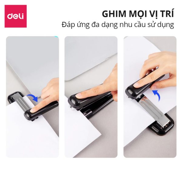 Dập ghim xoay chiều Deli E0414