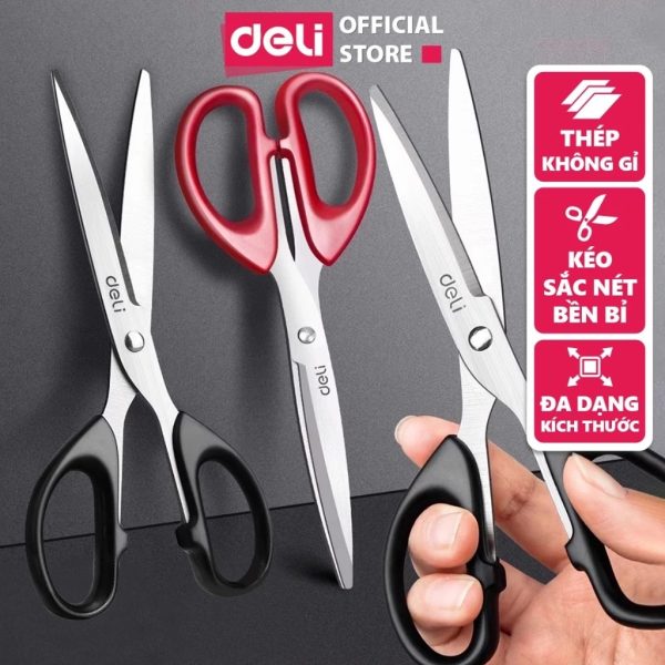 kéo cắt giấy Deli EM611