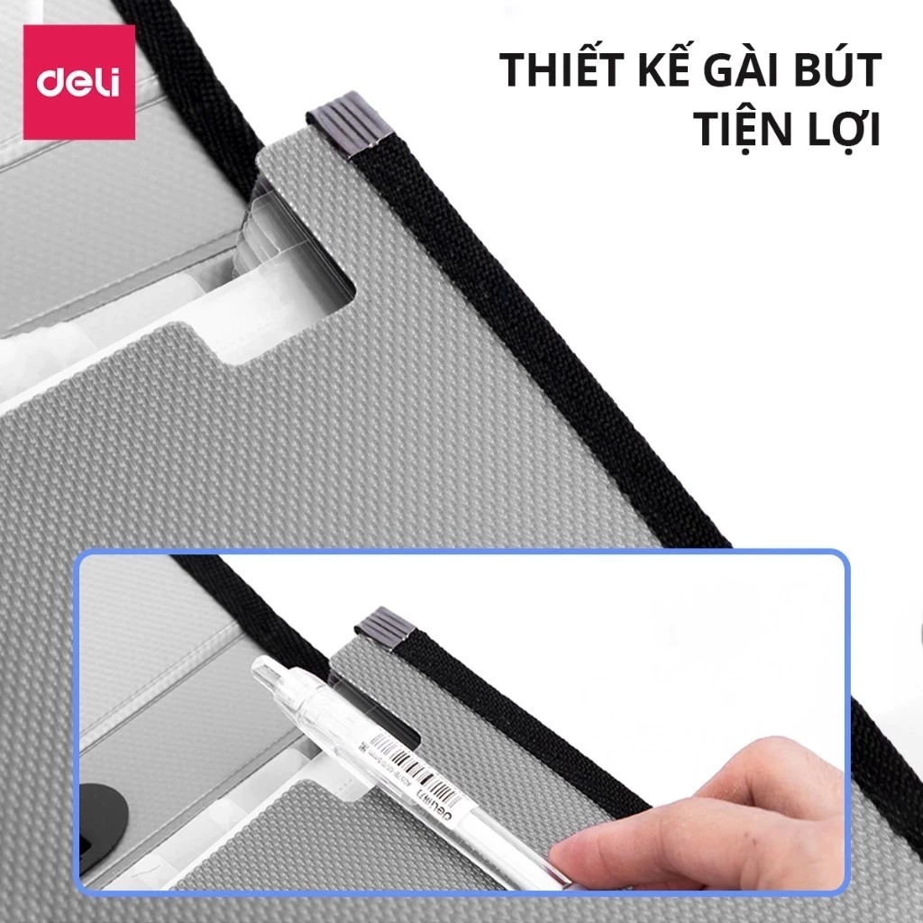 cặp nhựa đựng hồ sơ 13 ngăn E5556