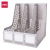 Giá tài liệu 3 ngăn đứng Deli E9845