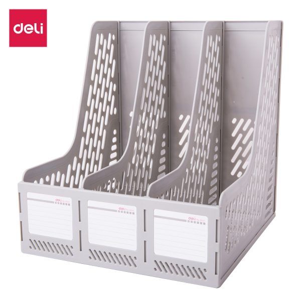 Giá tài liệu 3 ngăn đứng Deli E9845