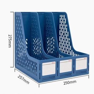 Kệ tài liệu đứng Deli màu xanh W9845