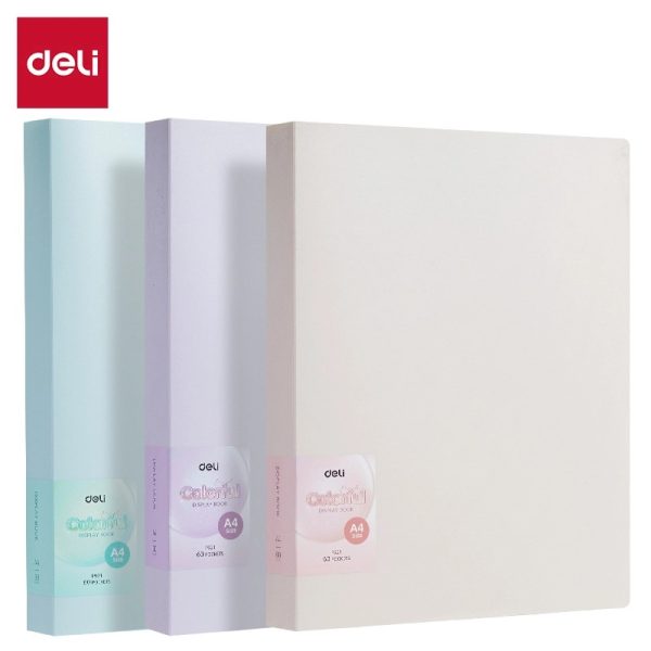 file 20 lá màu pastel Deli EF918