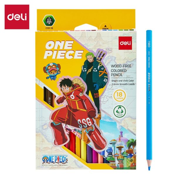 Bút chì màu 18 màu Deli EC101-18
