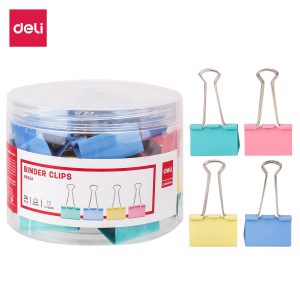 Kẹp bướm màu 41mm Deli E8552A