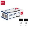 Kẹp đen 15mm Deli EZ66