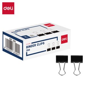 Kẹp đen 15mm Deli EZ66