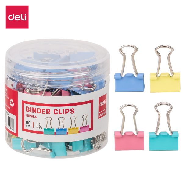 Kẹp bướm màu 15mm Deli E8556A