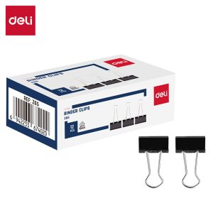 Kẹp đen 19mm Deli EZ65