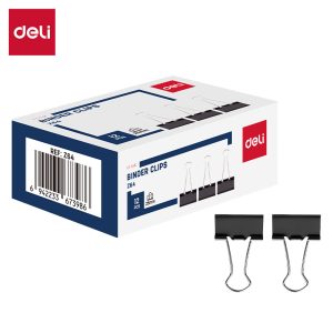 Kẹp đen 25mm Deli EZ64
