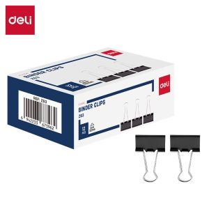 Kẹp đen 32mm Deli EZ63