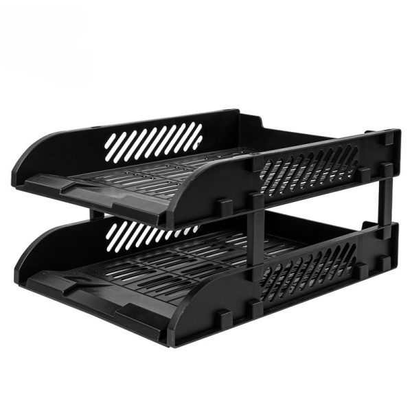 kệ đựng tài liệu nhựa Deli 2 tầng E9212