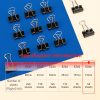 Kẹp giấy đen EZ66 Deli 15mm