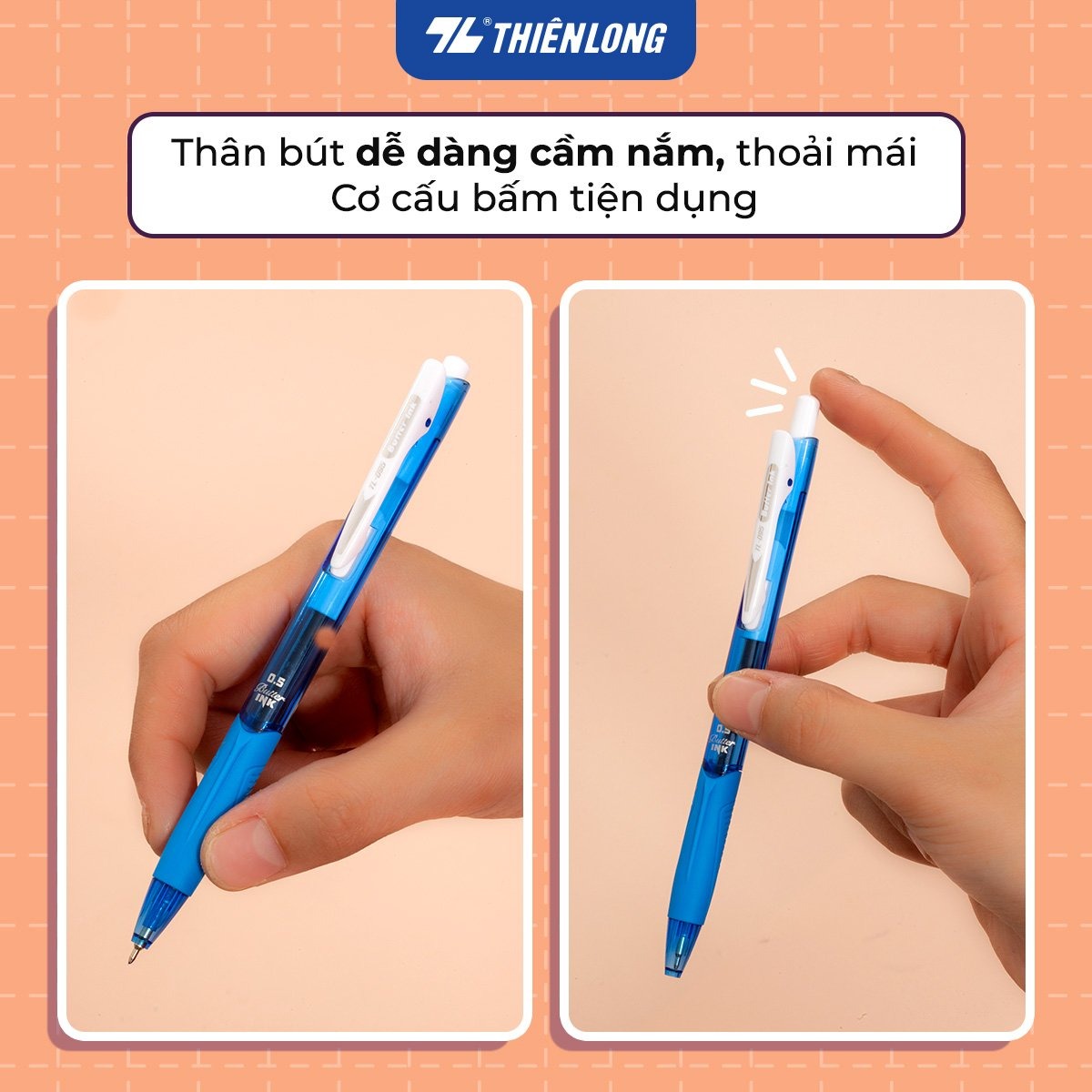 Bút bi Thiên Long TL-095 dùng trong văn phòng