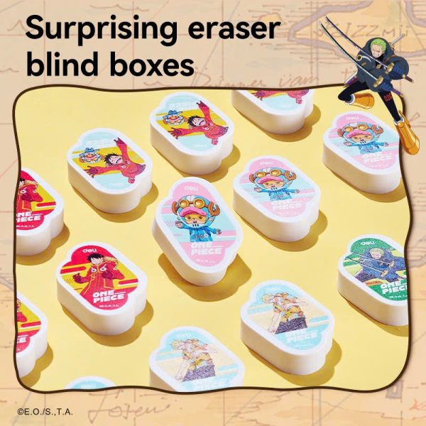 Tẩy One Piece blind box Deli EH330