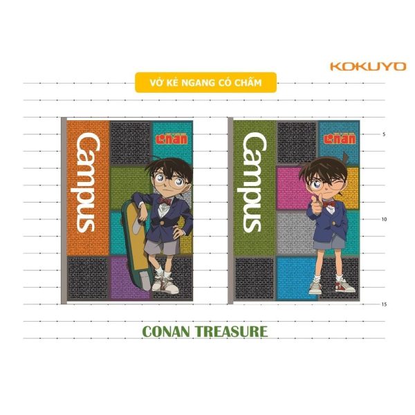 vở Campus 80 trang Conan có chấm