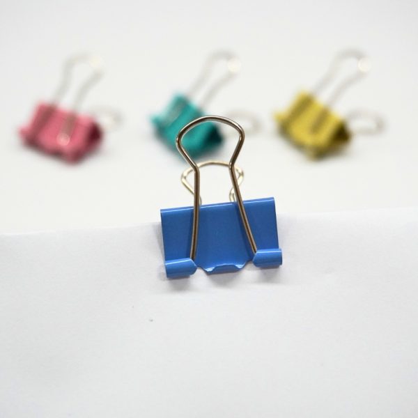 kẹp giấy màu 19mm Snowhite