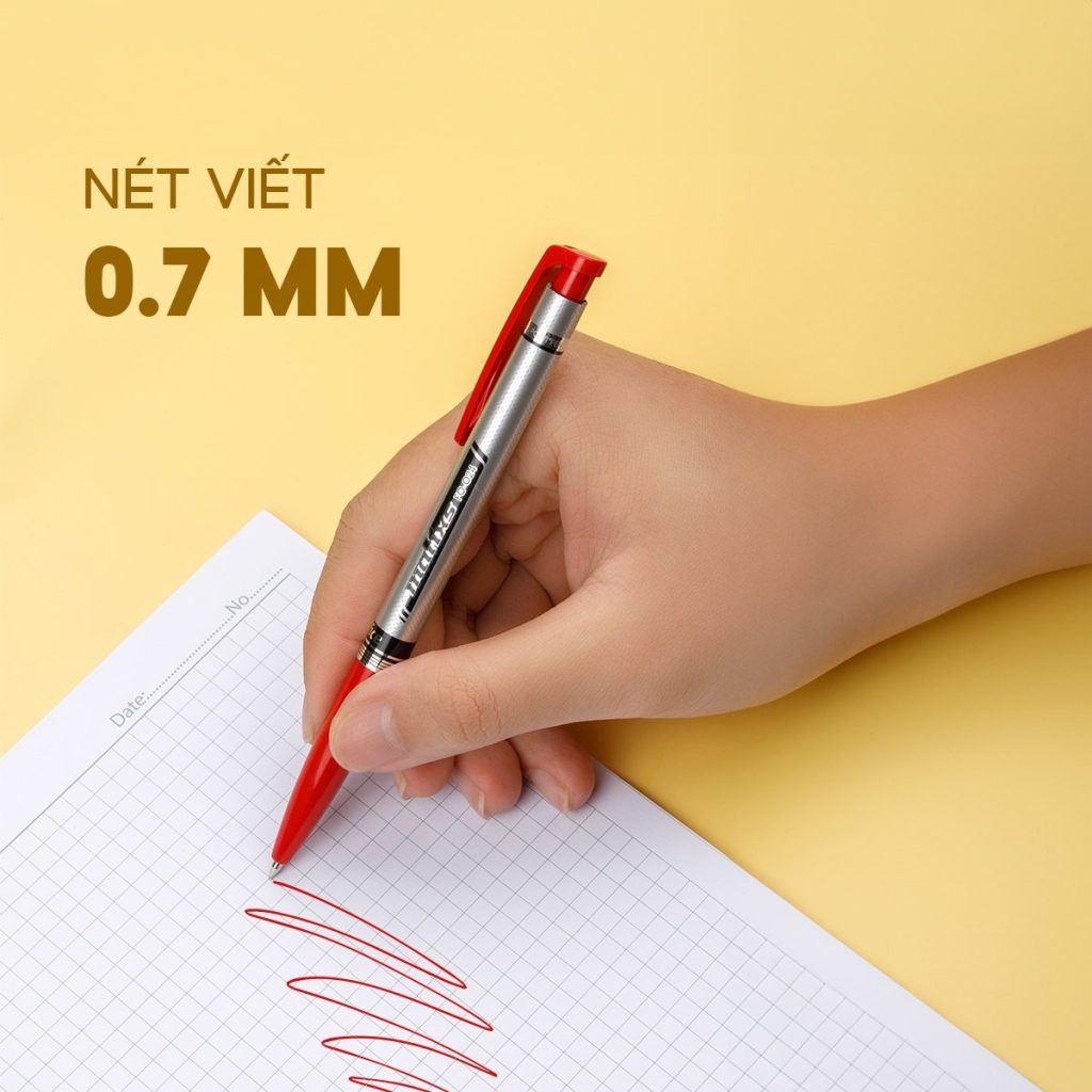 Bút bi Flexoffice FO-024 nét viết đẹp, mực ra đều