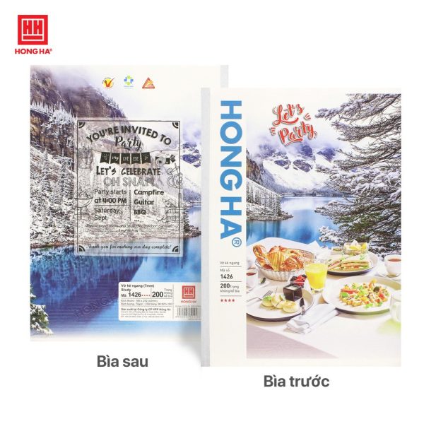 vở kẻ ngang 200 trang Hồng Hà 1426