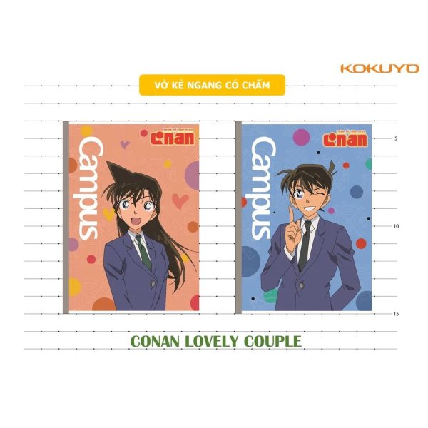 Vở kẻ ngang có chấm Conan Campus
