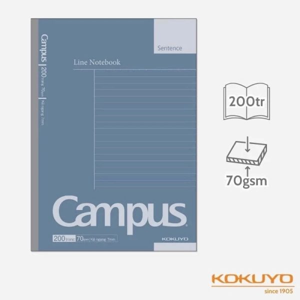 vở Campus B5 kẻ ngang 7mm Basic