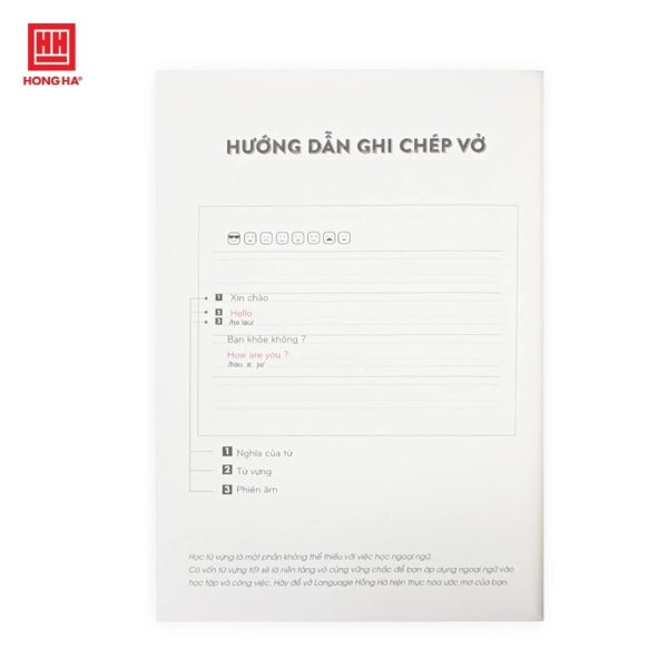 vở học tiếng nước ngoài Hồng Hà 1464