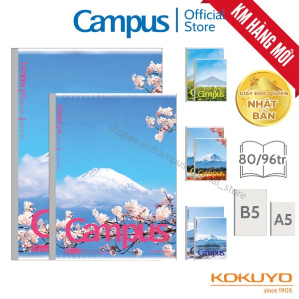 Vở Kẻ Ngang 80 Trang 4 Mùa Phú Sĩ Campus