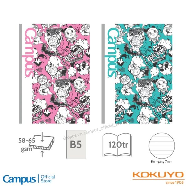 vở Campus Doraemon Graffiti