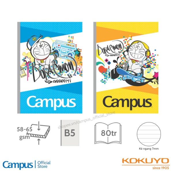 vở học sinh Doraemon Graffiti