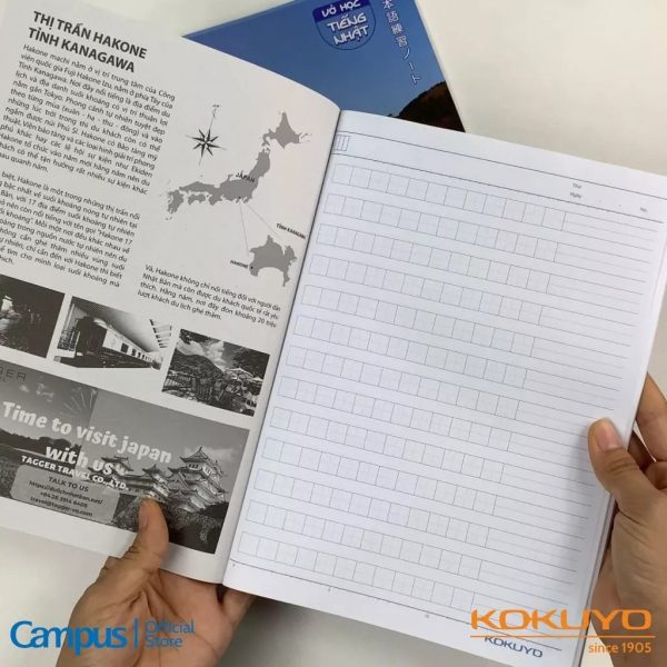 Vở học tiếng Nhật khổ B5