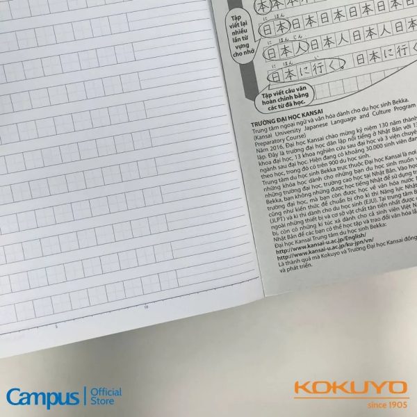 Mua vở học tiếng Nhật campus ở đâu