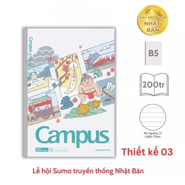 vở giấy Nhật có chấm wafu