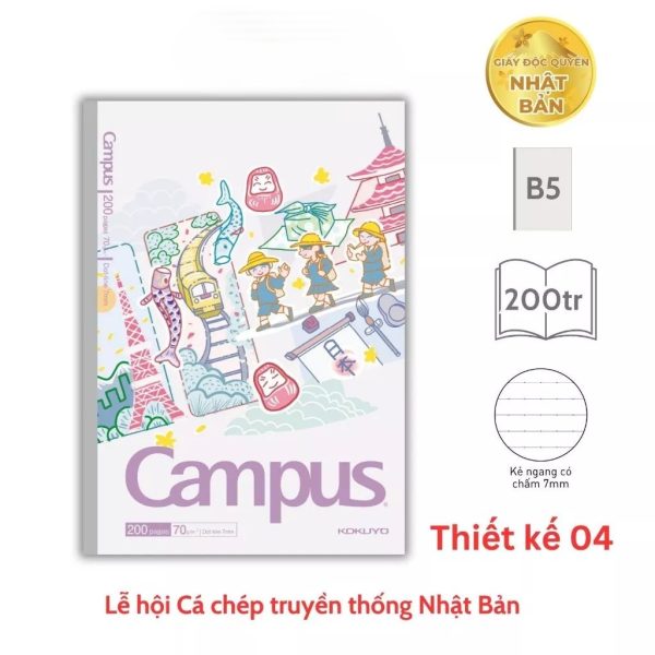 vở Campus B5 200 trang wafu