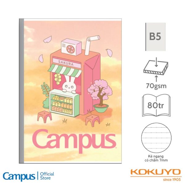 vở Campus 200 trang Kawaii