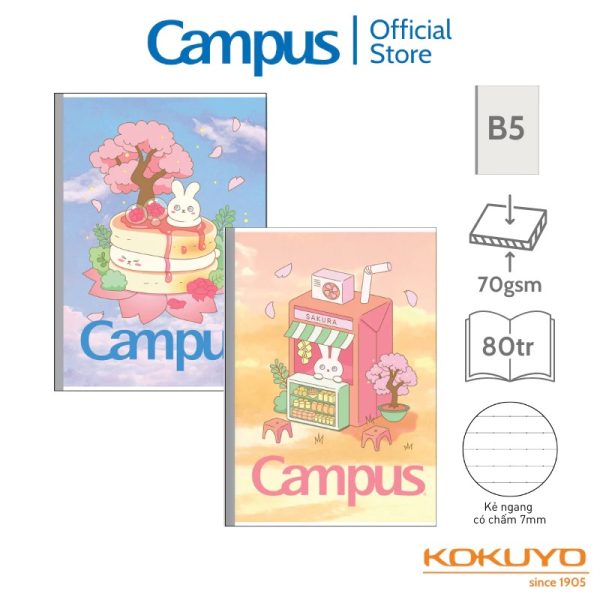 Vở kẻ ngang Kawaii Campus
