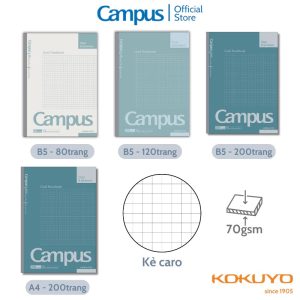 Vở Basic Notebook kẻ caro Campus