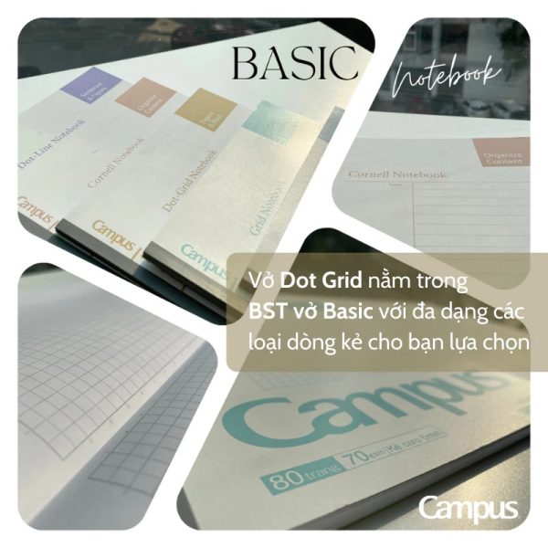 Vở chấm caro Campus basic