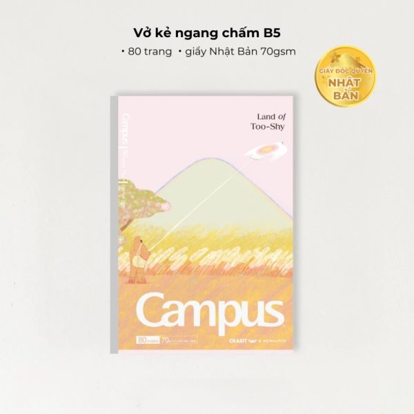 Vở Campus Land of Too-Shy B5 có chấm