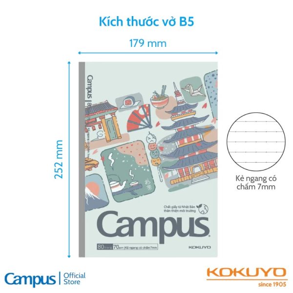 vở Campus cao cấp wafu