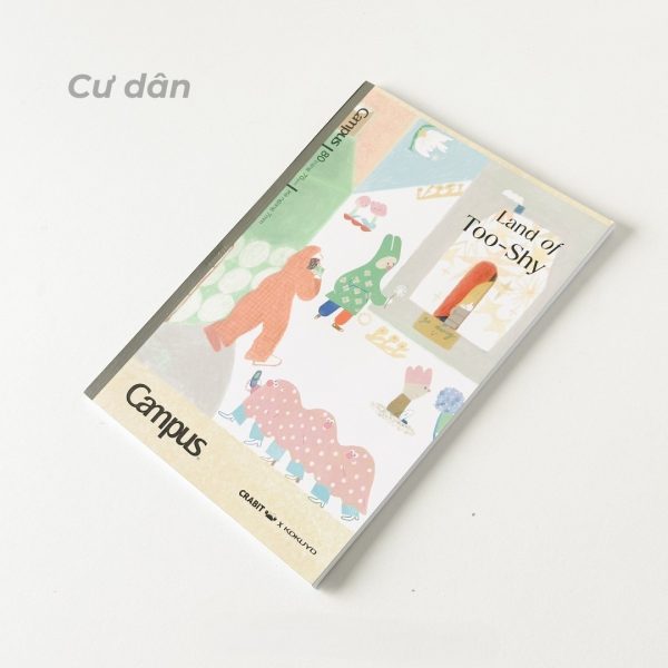 vở Campus Land of Too-Shy 80 trang không chấm