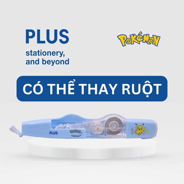 Văn phòng phẩm học sinh Băng xóa Pikachu 5mmx6m