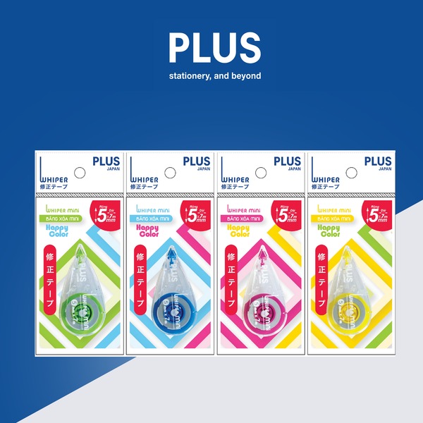 Mua Băng Xóa PLUS Mini WHIPER Happy Color