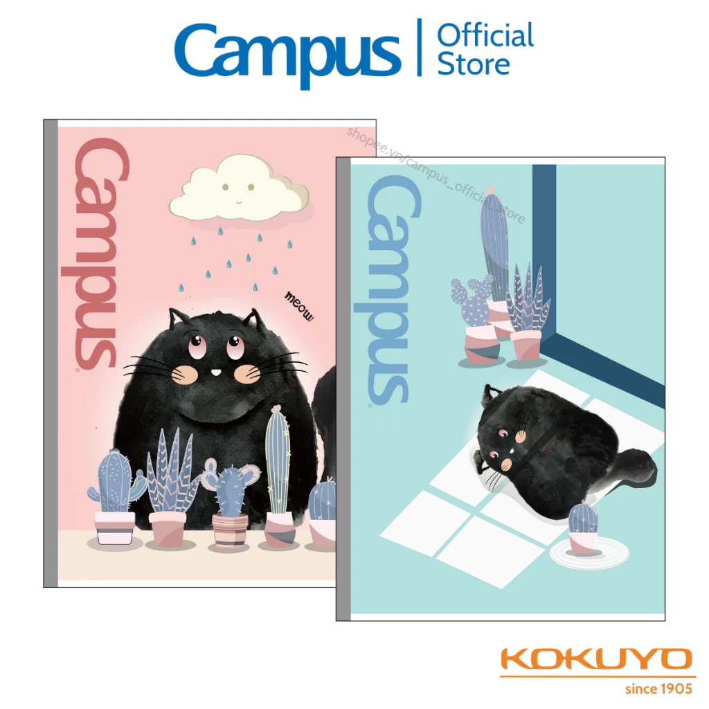 Vở kẻ ngang có chấm Meow Campus