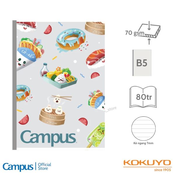 vở Campus khổ B5 Food2