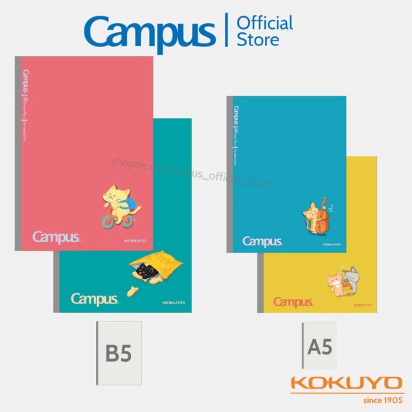 Vở kẻ ngang Cats Daily Life Campus